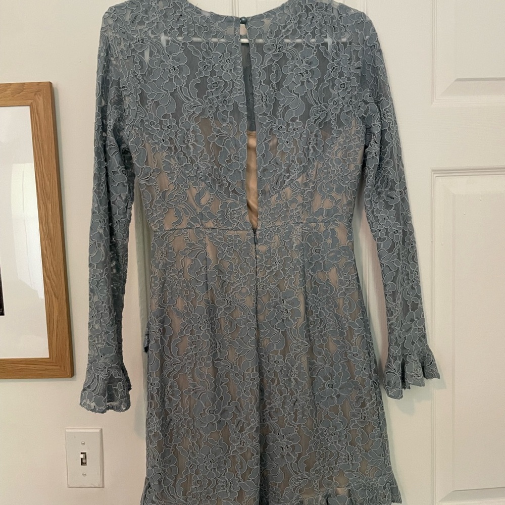 Brand New - blue lace cocktail dress - Picture 3 of 3